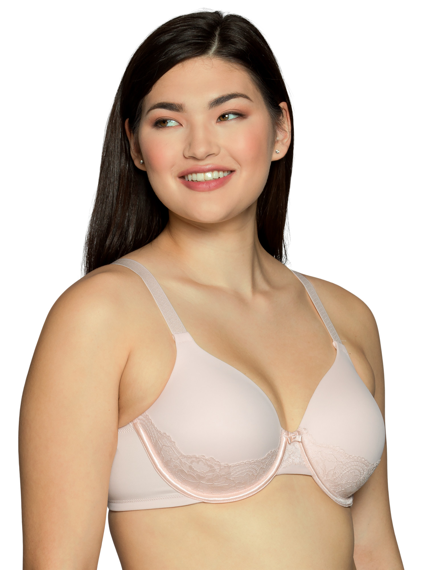 Vanity Fair Lingerie Women's Beauty Back Full-Figure Smoothing Underwire Bra with Lace, Style 76382